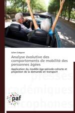 Analyse Evolutive Des Comportements de Mobilite Des Personnes Agees af Gregoire-J
