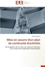 Mise En Oeuvre d'Un Plan de Continuit d'Activit s af Bordron-B