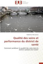 Qualit Des Soins Et Performance Du District de Sant af Sonon-B