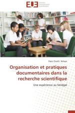 Organisation et pratiques documentaires dans la recherche scientifique af Ndiaye-P