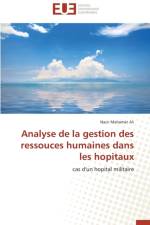 Analyse de la gestion des ressouces humaines dans les hopitaux af Ali-N