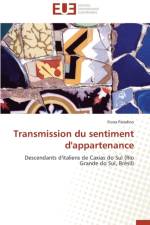 Transmission Du Sentiment d'Appartenance af Paladino-F