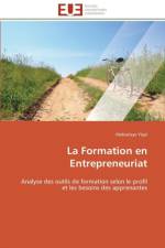 La Formation En Entrepreneuriat af Yeye-A