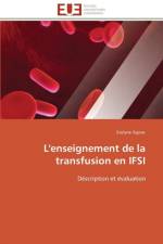 L'Enseignement de la Transfusion En Ifsi af Signac-E