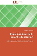tude Juridique de la Garantie d'Ex cution af Sibomana-G