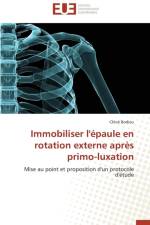Immobiliser l' paule En Rotation Externe Apr s Primo-Luxation af Bodiou-C