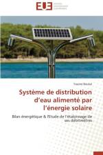 Syst me de Distribution D Eau Aliment Par L nergie Solaire af Boukal-Y
