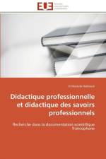 Didactique Professionnelle Et Didactique Des Savoirs Professionnels af Habboub-E