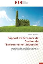 Rapport d'Alternance de Gestion de l'Environnement Industriel af Despinasse-R