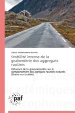 Stabilite Interne de la Gralometrie Des Aggregats Routiers af Kassibo-C