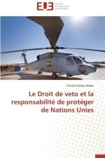 Droit de Veto Et La Responsabilit de Prot ger de Nations Unies af Ndaw-C