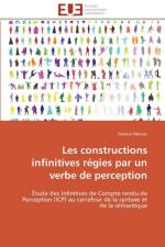 Les constructions infinitives regies par un verbe de perception af Marsac-F