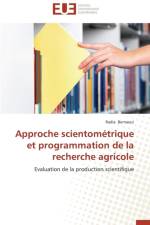 Approche Scientom trique Et Programmation de la Recherche Agricole af Bernaoui-R