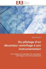 Du pilotage d un decanteur centrifuge a son instrumentation af Moatamri-N