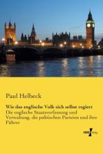 Wie das englische Volk sich selbst regiert af Paul Helbeck