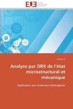 Analyse Par Drx de L tat Microstructural Et M canique af Ji-V