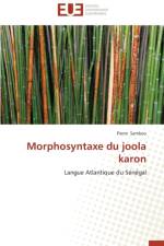 Morphosyntaxe Du Joola Karon af Sambou-P