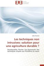 Les Techniques Non Intrusives: Solution Pour Une Agriculture Durable ? af Charouk-J