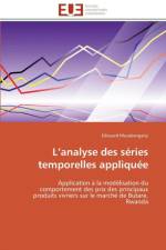 L Analyse Des S ries Temporelles Appliqu e af Musabanganji-E