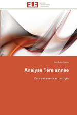 Analyse 1 re Ann e af Gasmi-S
