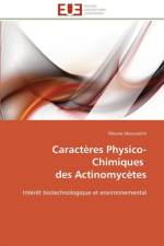 Caracteres physico-chimiques des actinomycetes af Aboussalim-M
