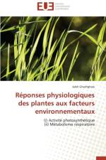 R ponses Physiologiques Des Plantes Aux Facteurs Environnementaux af Ghashghaie-J