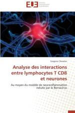Analyse des interactions entre lymphocytes t cd8 et neurones af Chevalier-G