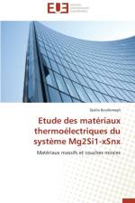 Etude des materiaux thermoelectriques du systeme mg2si1-xsnx af Boudemagh-D