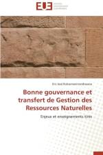 Bonne Gouvernance Et Transfert de Gestion Des Ressources Naturelles af Robsomanitrandrasana-E