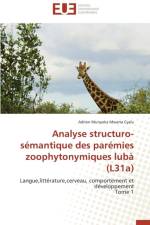 Analyse Structuro-S mantique Des Par mies Zoophytonymiques Lub (L31a) af Cyalu-A