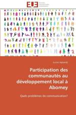 Participation des communautes au developpement local a abomey af Agbandji-L