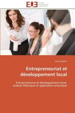 Entrepreneuriat et developpement local af Makni-J