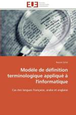Modele de definition terminologique applique a l'informatique af Zellal-N