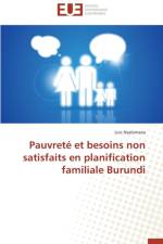 Pauvret Et Besoins Non Satisfaits En Planification Familiale Burundi af Nsabimana-L
