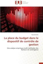 La place du budget dans le dispositif de controle de gestion af Komarev-I