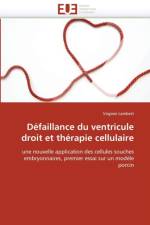 D faillance Du Ventricule Droit Et Th rapie Cellulaire af Lambert-V