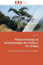 Phytosociologie Et Phyto cologie Des For ts Pin d''alep af Kadik-L