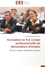 Formation en fle a visee professionnelle de demandeurs d emploi af Ayi-Adzimah-D