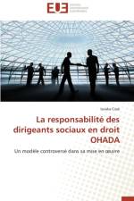 Responsabilit Des Dirigeants Sociaux En Droit Ohada af Cisse-I
