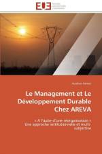 Le Management Et Le D veloppement Durable Chez Areva af Vernet-A