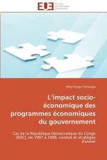 L Impact Socio- conomique Des Programmes conomiques Du Gouvernement af Tshibangu-W