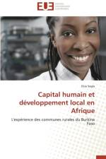 Capital Humain Et Developpement Local En Afrique af Segla-E