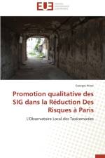 Promotion Qualitative Des Sig Dans La R duction Des Risques Paris af Hinot-G
