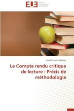 Compte Rendu Critique de Lecture: Precis de Methodologie af Agbona Jean Florentin