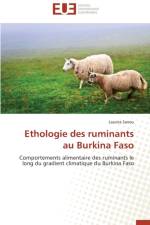 Ethologie des ruminants au burkina faso af Sanou-L