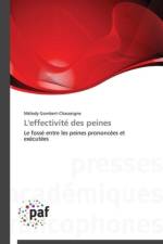 L'Effectivite Des Peines af Gombert-Chasseigne-M