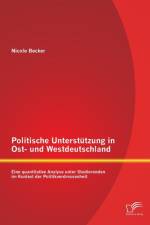 Politische Unterstutzung in Ost- und Westdeutschland af Nicole Becker