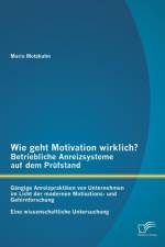 Wie geht Motivation wirklich? - Betriebliche Anreizsysteme auf dem Prufstand af Mario Motzkuhn
