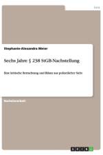 Sechs Jahre  238 StGB-Nachstellung af Stephanie-Alexandra Meier