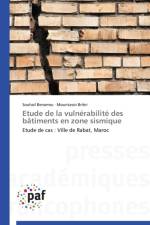 Etude de la Vulnerabilite Des Batiments En Zone Sismique af Collectif